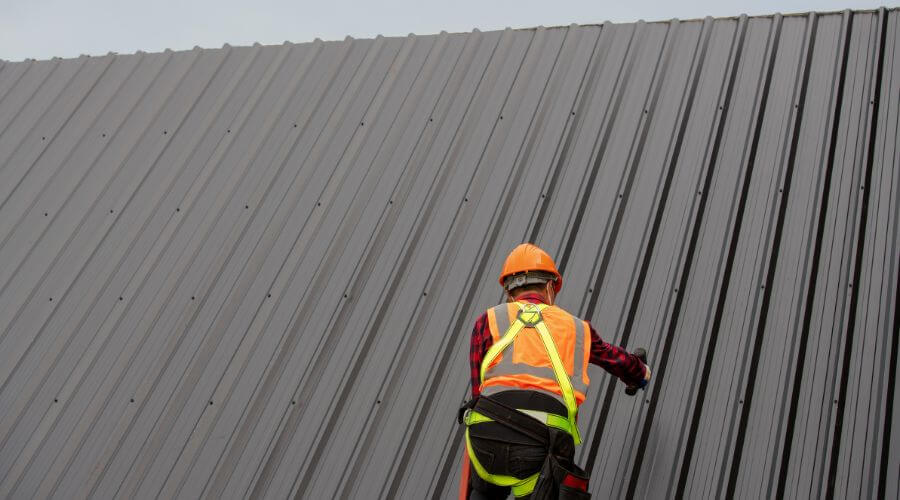 Professional metal roof installation services in Delong, IN